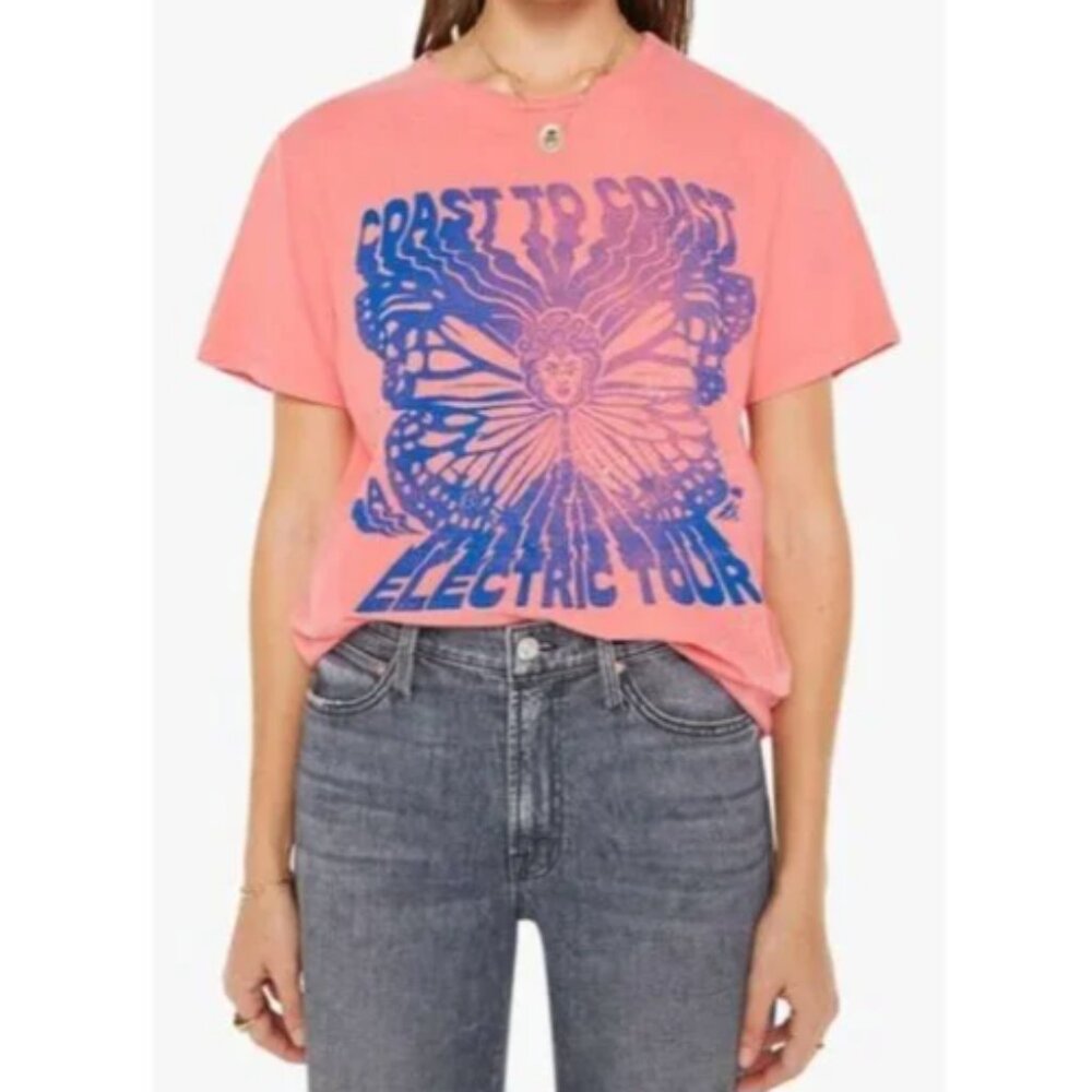 NWT MOTHER The Rowdy Graphic T-Shirt in Medusa Size XS